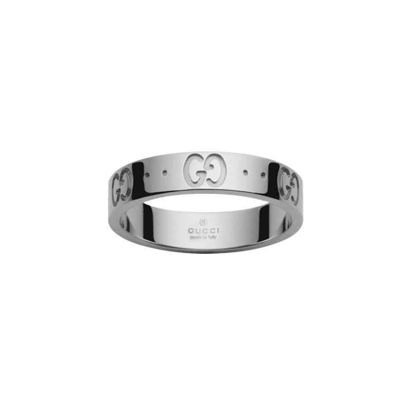 ANELLO ICON ORO BIANCO - GUCCI