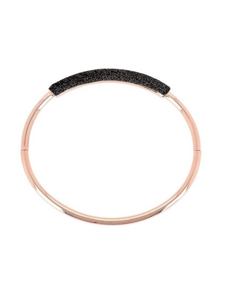Bracciale Pesavento - Polvere di Sogni in Argento 925% rosa con Polvere di Sogni Nera - PESAVENTO