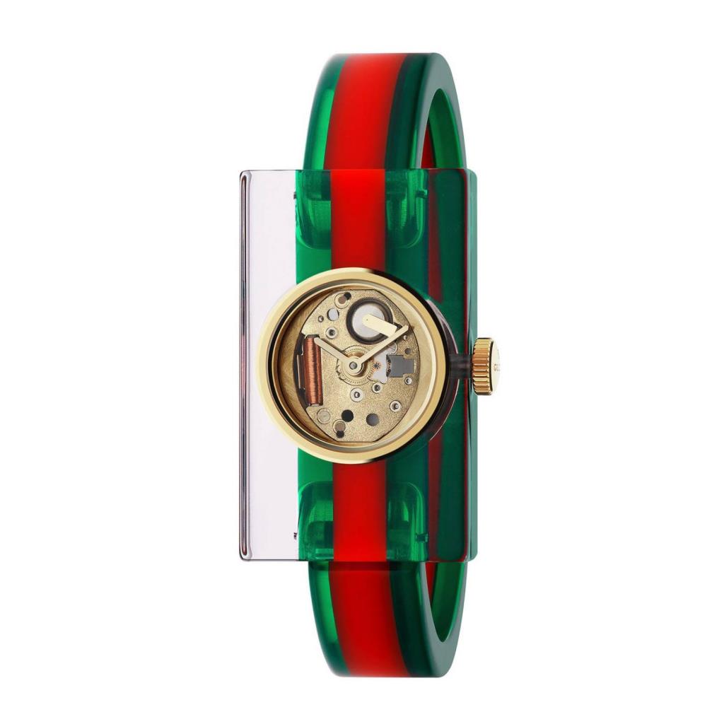 Orologio Vintage Web cassa 24x40 mm in plexiglas trasparente - GUCCI