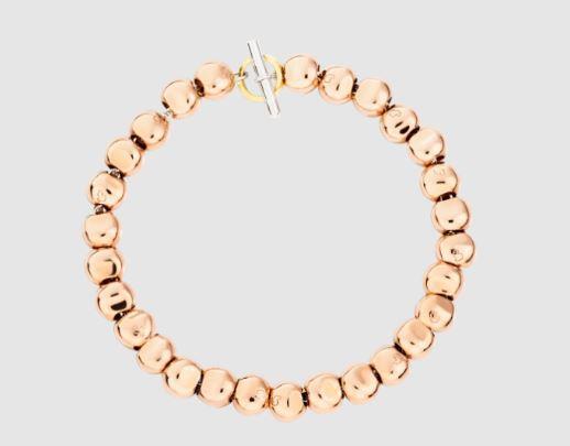 Bracciale Pepita Oro Rosa 9k, Argento e Oro Giallo 18kt - DODO