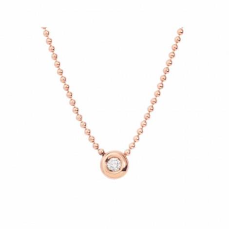 Collana Dodo Bollicine Diamante Punto Luce Oro Rosa 9kt - DODO