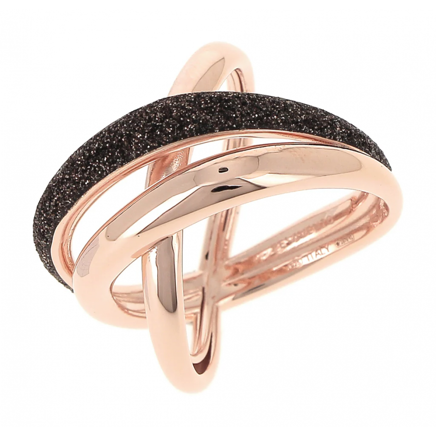 anello pesavento polvere di sogni color oro rosa ed argento misura M( 14-17) - PESAVENTO