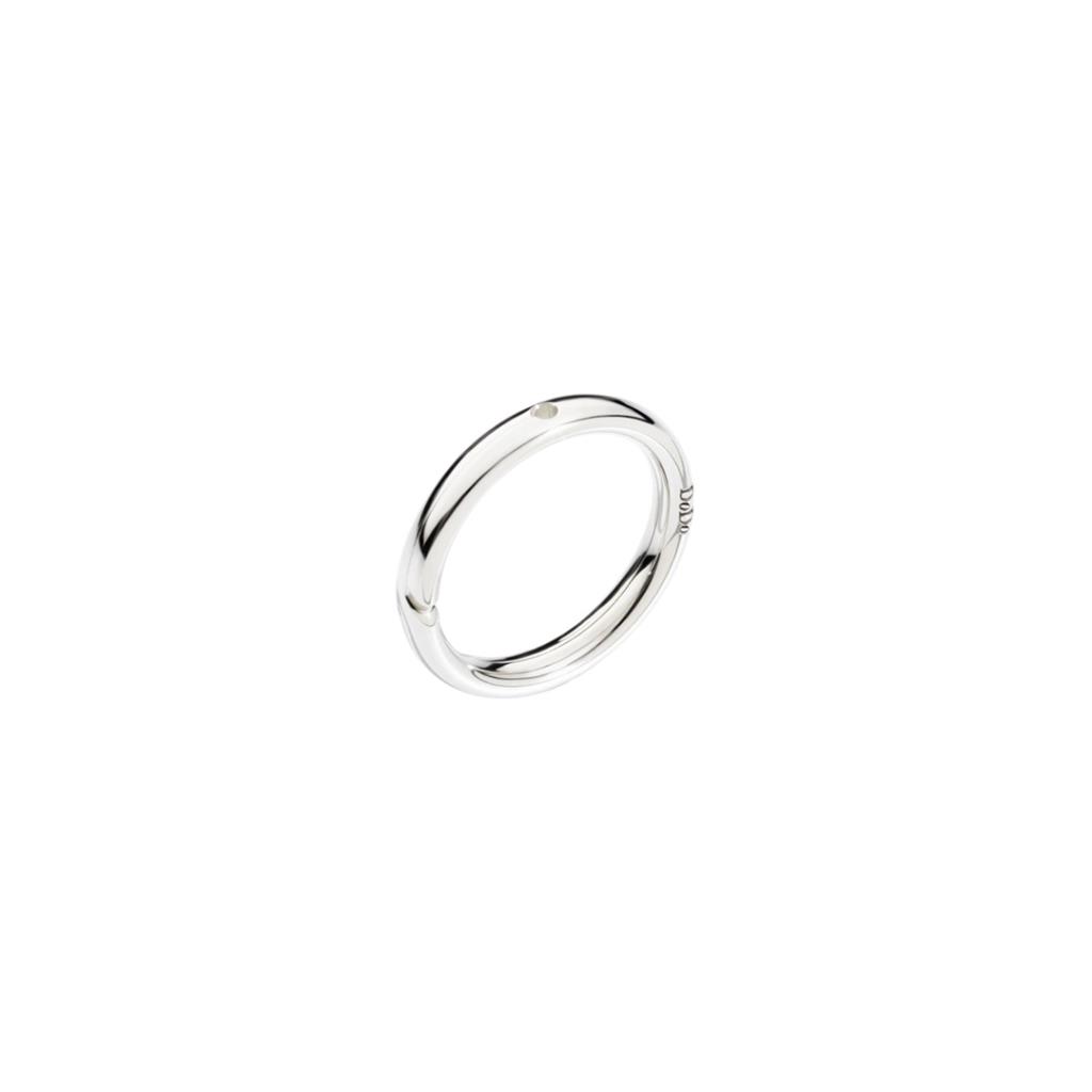 DoDo Anello Brisè Oro Bianco con Foro per ciondolo - DODO