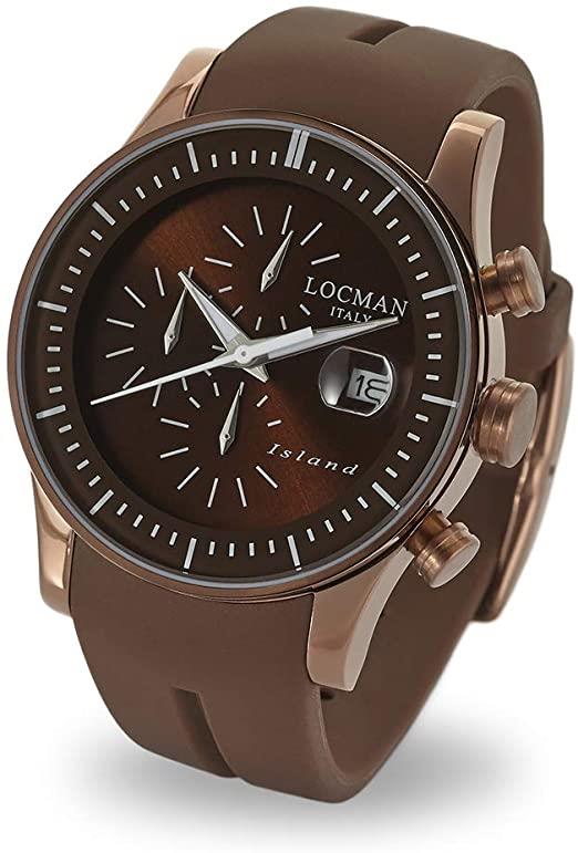 Locman Locman Italy Orologio da uomo Island Cronografo Marrone LOCMAN Benson 51