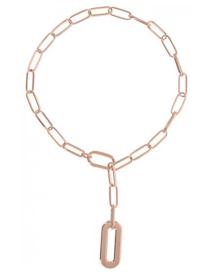 COLLANA PESAVENTO  ARGENTO COLORE ORO ROSA CM 56 - PESAVENTO